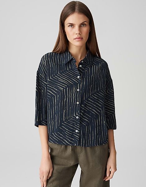 OPUS Kurzarmbluse Fiana palm leaves günstig online kaufen