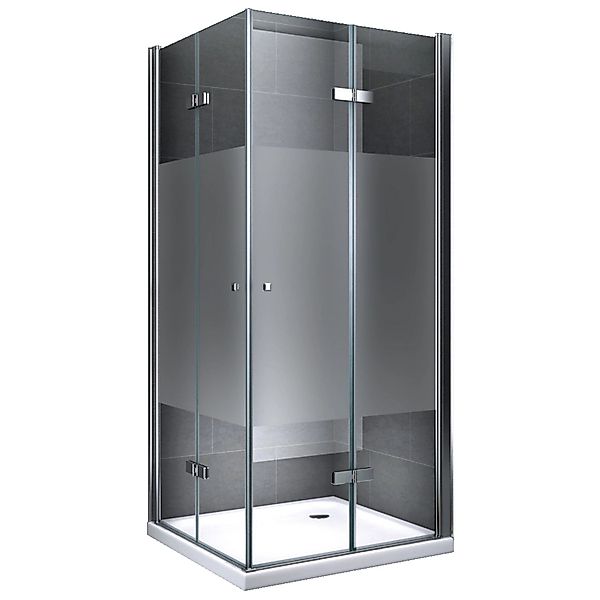 Dein Bau Projekt Duschkabine Quadrat Teilsatiniert 80 x 195 x 80 cm m. Wann günstig online kaufen