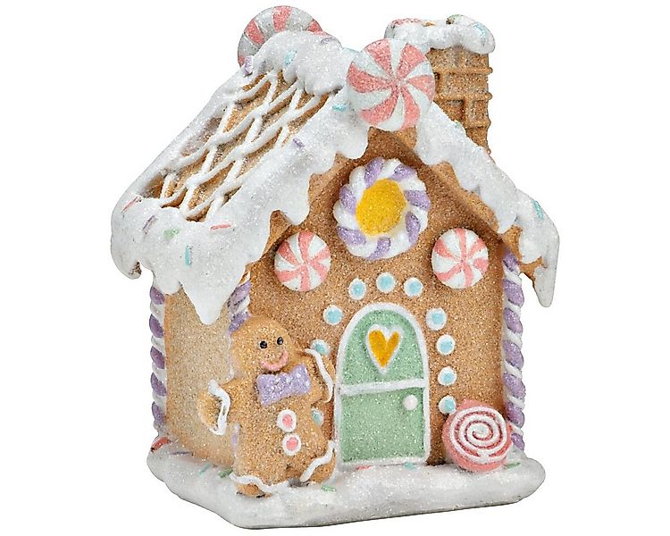 matches21 HOME & HOBBY Dekofigur Bunte Dekofigur Lebkuchenhaus Stil aus Pol günstig online kaufen