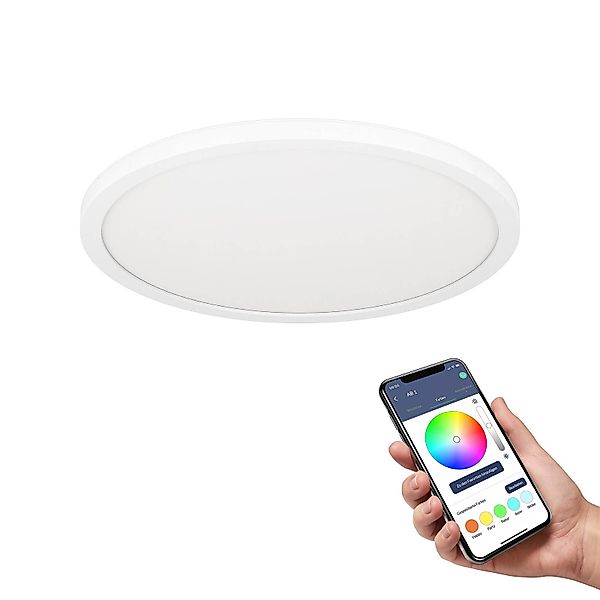 EGLO connect LED-Deckenlampe Rovito-Z, weiß, Ø 29,5 cm günstig online kaufen