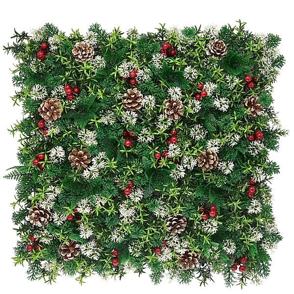 KARAT Pflanzenwand Festive Dekorative Kunstpflanzenwand für Weihnachten 50 günstig online kaufen