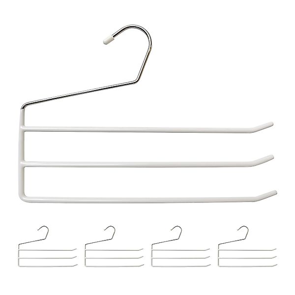 relaxdays Mehrfach-Kleiderbügel Hosenbügel mehrfach 5er Set, günstig online kaufen