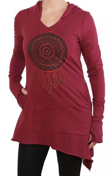 PUREWONDER Tunikashirt Longshirt mit Traumfänger Tunika günstig online kaufen