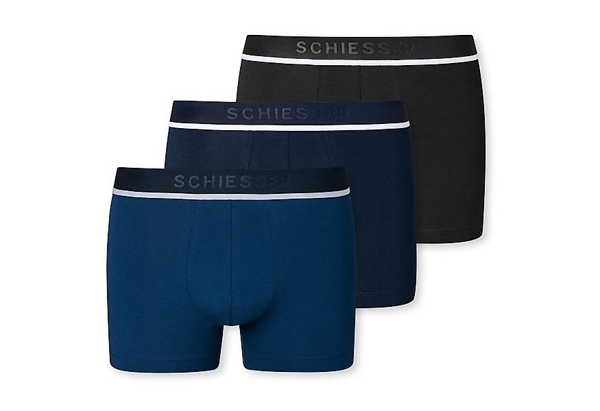 Schiesser Boxershorts Organic Cotton (3-St) mit Webgummibund, im 3er Pack günstig online kaufen