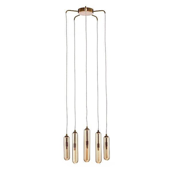 Lucande Pendelleuchte Freylin 10020459 Retro Vintage Antik in Creme aus Gla günstig online kaufen