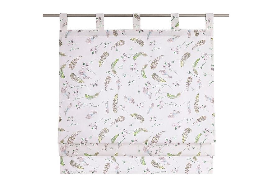 Joyswahl Raffrollo, mit Schlaufen, Gardinenstange, freihängend, ohne Bohren günstig online kaufen