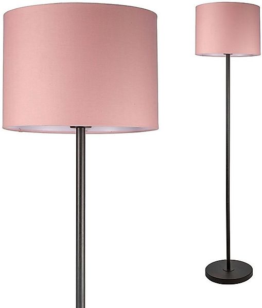 Pauleen Stehlampe Grand Reverie, ohne Leuchtmittel, E27, Stoffschirm Rosa günstig online kaufen