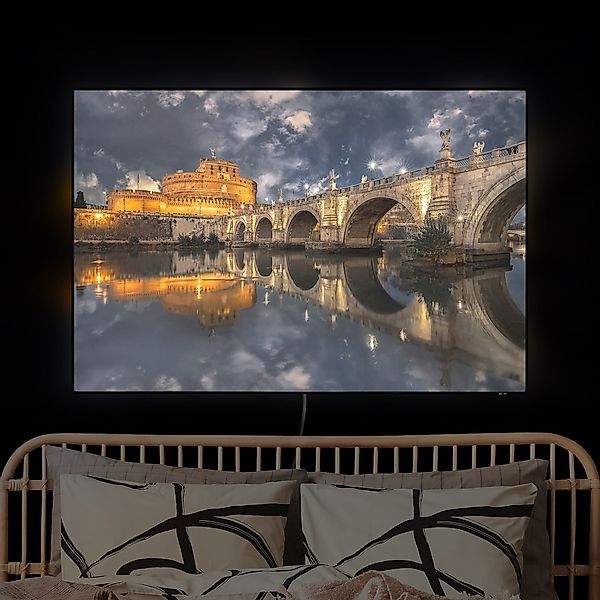 LED-Wechselbild Ponte Sant'Angelo in Rom günstig online kaufen