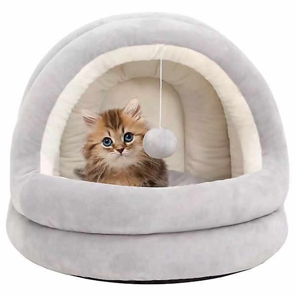 Vidaxl Katzenbett 50x50x45 Cm Grau Und Creme günstig online kaufen