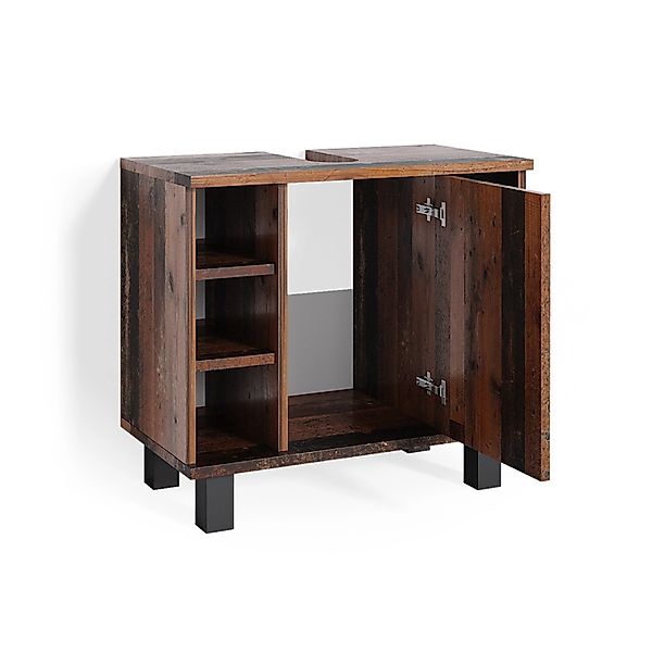 Vicco Waschbeckenunterschrank Fynn Antikholz 60 x 54 cm günstig online kaufen
