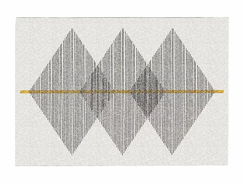 Teppich mit geometrischen Formen - 120 x 170 cm - Weiß & Grau - NIMIRIA günstig online kaufen