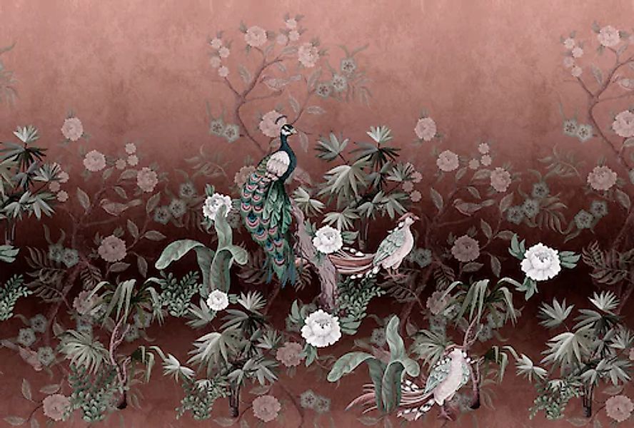 living walls Fototapete »Walls by Patel Peacock Island« glatt Vlies, Wand günstig online kaufen