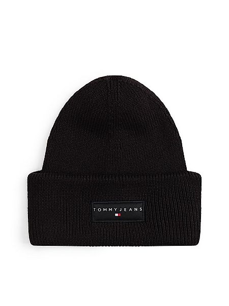 Tommy Jeans Beanie TJM LINEAR in Grobstrick, mit Umschlag günstig online kaufen