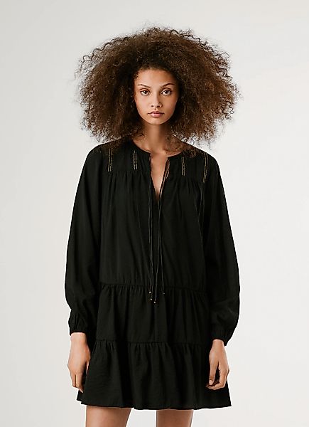 Pepe Jeans Tunikakleid "PAULE DRESS" mit Stufenschnitt günstig online kaufen