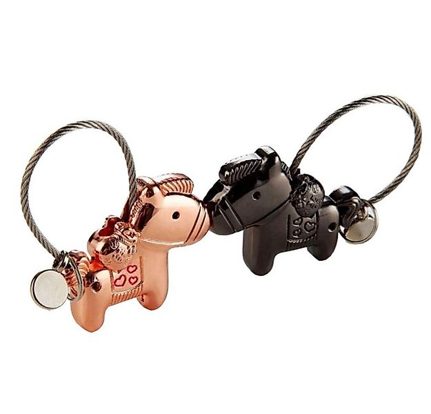 Geschenkehöhle Schlüsselanhänger Set für Paare, 2-teilig mit Magnet & Kuss- günstig online kaufen