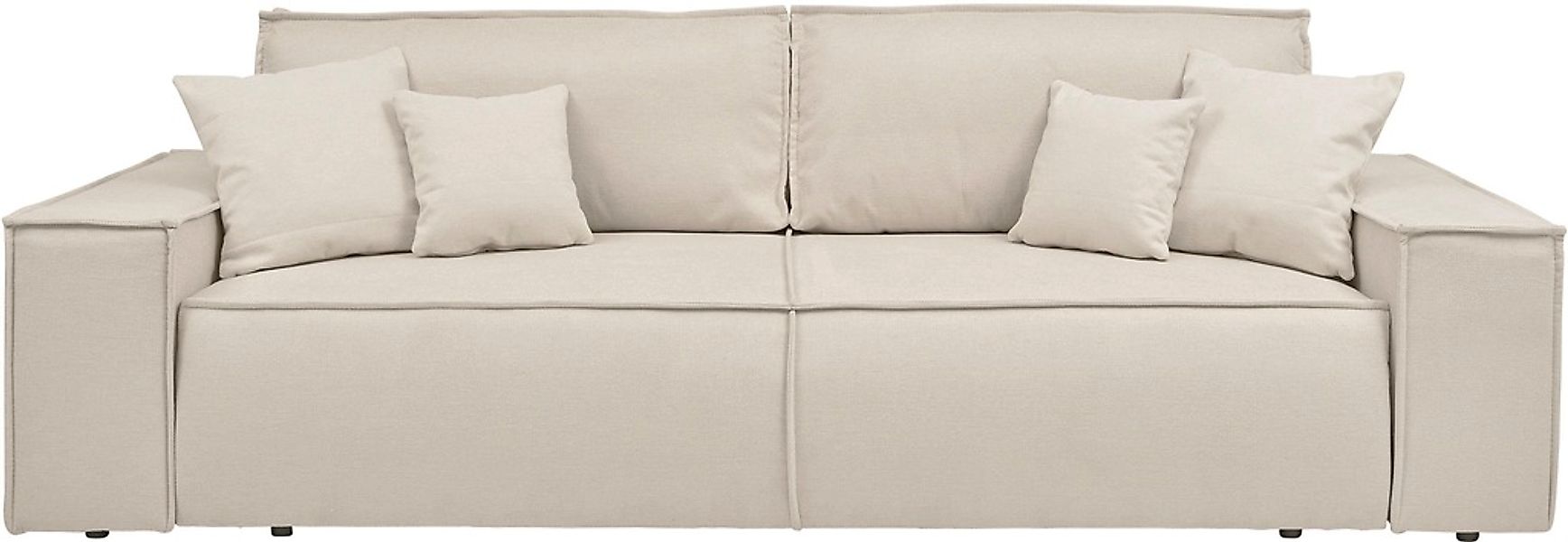 andas 3-Sitzer »FINNLEY Schlafsofa 257 cm, Schlaffunktion mit Bettkasten (2 günstig online kaufen