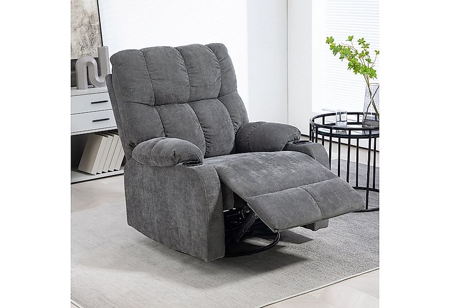 HOMCOM Relaxsessel Fernsehsessel mit Liegefunktion, Schaukelfunktion und Be günstig online kaufen