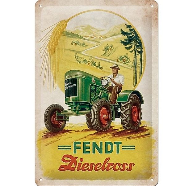 Nostalgic-Art Metallschild Blechschild 20 x 30cm - Fendt - Fendt Dieselross günstig online kaufen