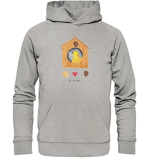 Mr. & Mrs. Panda Hoodie Vogel Haus Größe XXL - Heather Grey - Geschenk, Män günstig online kaufen