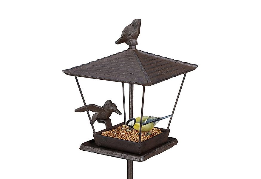 relaxdays Vogelhaus Vogelfutterhaus mit Erdspieß günstig online kaufen