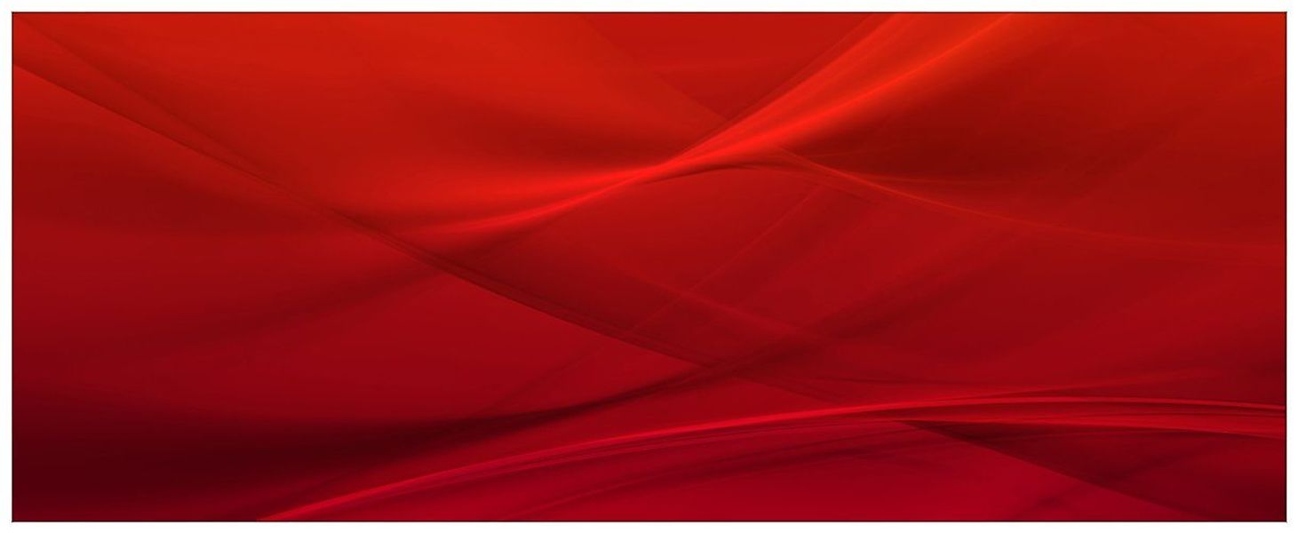 Wallario Glasbild, Abstrakte rotes Muster - günstig online kaufen