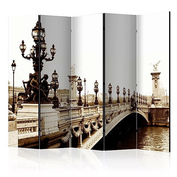 5-teiliges Paravent - Alexander Iii Bridge, Paris Ii [room Dividers] günstig online kaufen