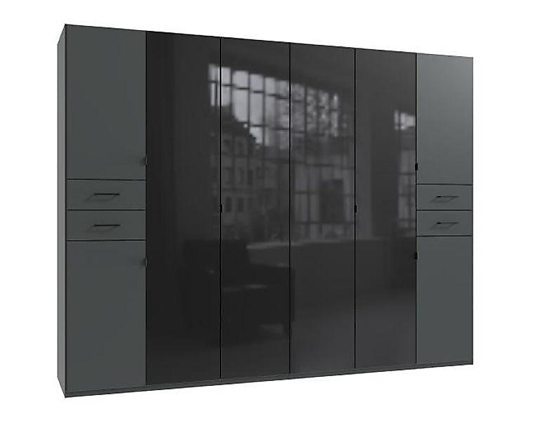 Wimex Drehtürenschrank "Danzig", mit Schubladen auf bequemer Höhe, mit Glas günstig online kaufen