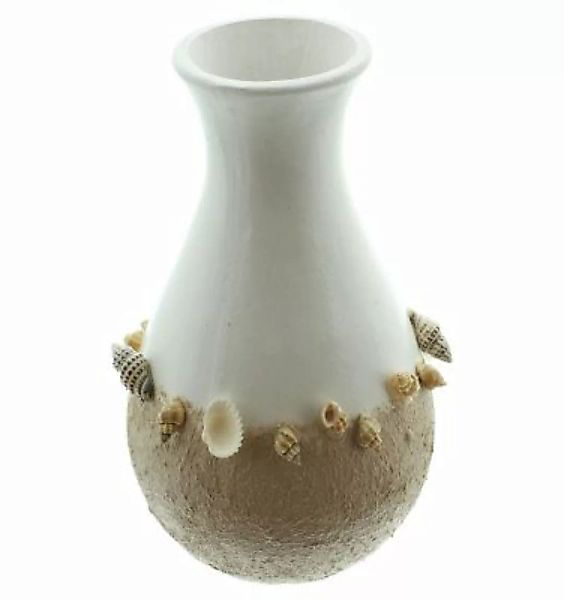 HOME Living Dekovase Muscheln Vasen weiß/beige günstig online kaufen