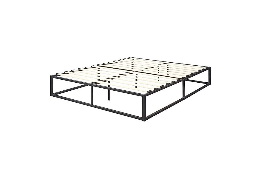 en.casa Metallbett, »Kreta« Bettgestell Schwarz - 180 x 200 cm günstig online kaufen