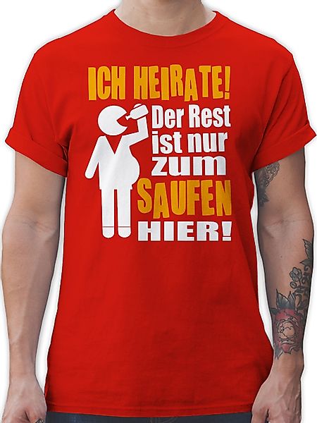 Shirtracer T-Shirt Ich heirate! Der Rest günstig online kaufen