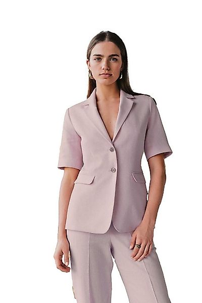 Next Jackenblazer Kurzarm-Blazer mit Fischgrätmuster (1-tlg) günstig online kaufen