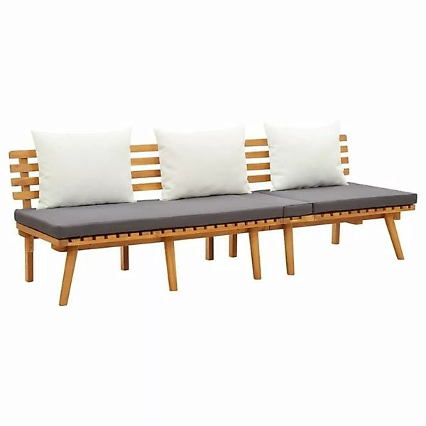 furnicato Bett Garten-Tagesbett 200x65 cm Akazie Massivholz günstig online kaufen