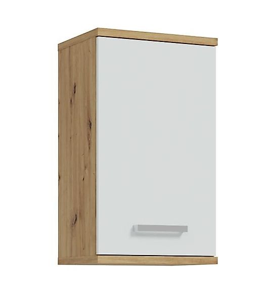Bad-Hängeschrank 1-trg VERIS von Forte Weiß / Artisan Oak günstig online kaufen