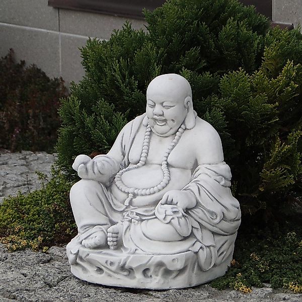 gartendekoparadies.de Gartenfigur Lachende Buddha Statue, H. günstig online kaufen