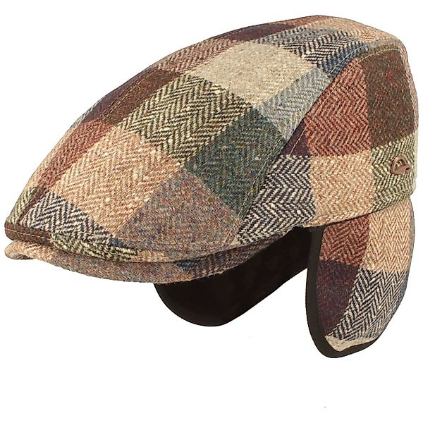 Göttmann Schiebermütze Jackson Patchwork Fischgrät Ohrenschutz günstig online kaufen
