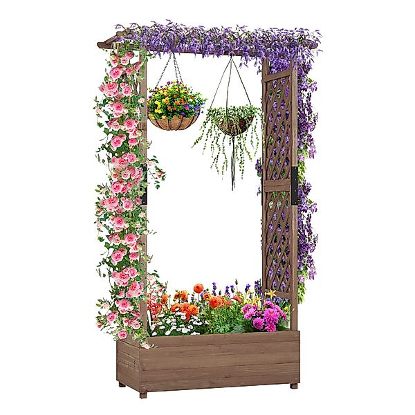 COSTWAY Hochbeet (1 St), Blumenkasten, mit günstig online kaufen