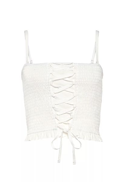 Buffalo Crop-Top mit Schnürung vorne, sommerliches Top aus Baumwolle günstig online kaufen