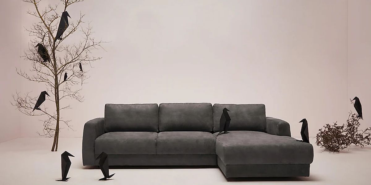 OTTO home Ecksofa "Hobro L-Form" in 3 Bezugsqualitäten in vielen Farben, De günstig online kaufen