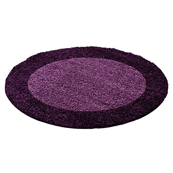 Ayyildiz Hochflorteppich Life 1503 Violett Ø 120 cm günstig online kaufen