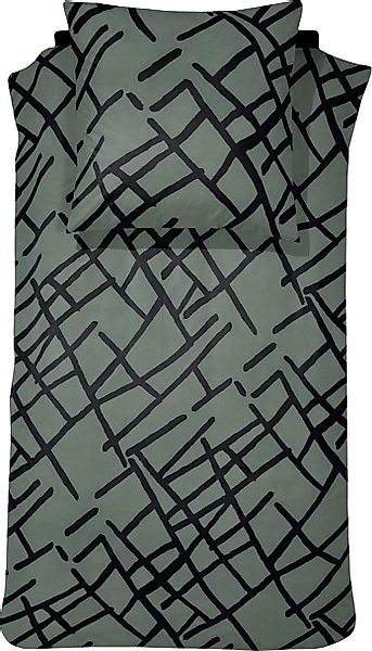 damai Bettwäsche "Kline" 2 Stk. mit großformatigem Muster günstig online kaufen