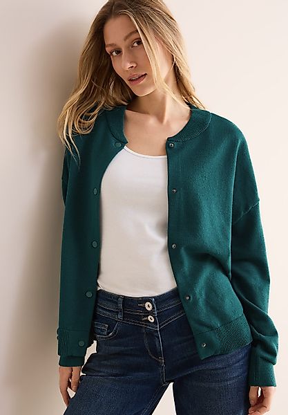 CECIL Strickjacke mit Rippbündchen günstig online kaufen