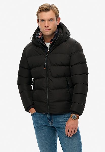Superdry Steppjacke "HOODED SPORTS PUFFER JACKET" mit Kapuze günstig online kaufen