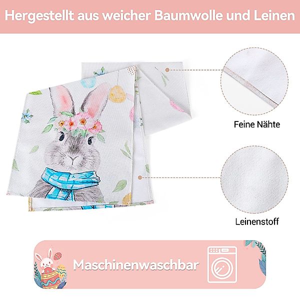 Elegear Tischdecke 33x183 cm Hase Tischdecke, günstig online kaufen