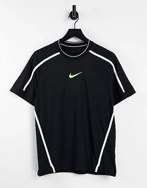 Nike Training – Sport Clash – T-Shirt in Schwarz-Grau günstig online kaufen