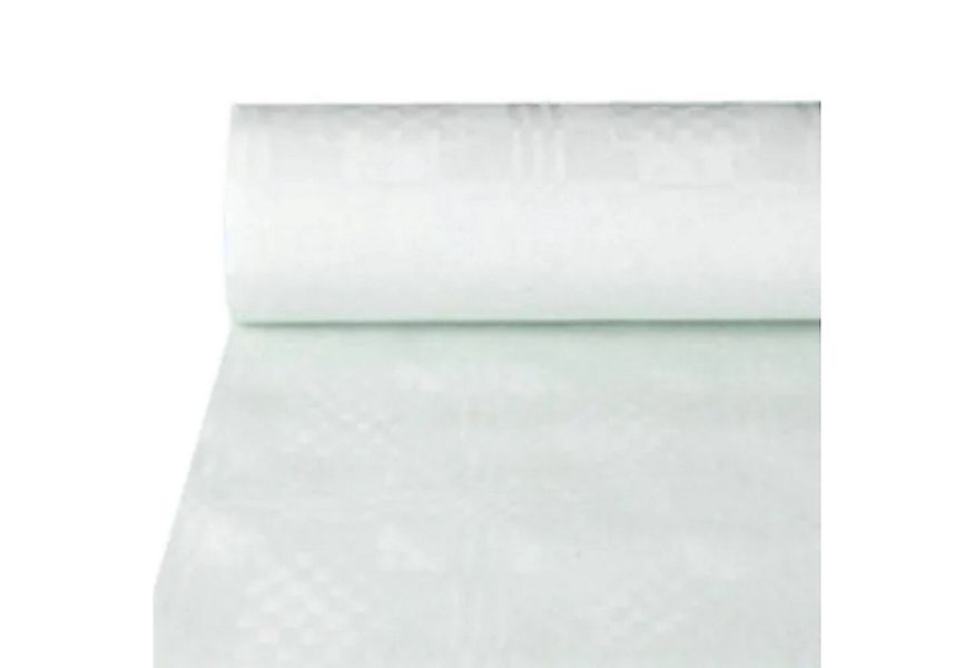 PAPSTAR GmbH Hängedekoration Tischdecke Papier mit Damastprägung 50x1m, Wei günstig online kaufen