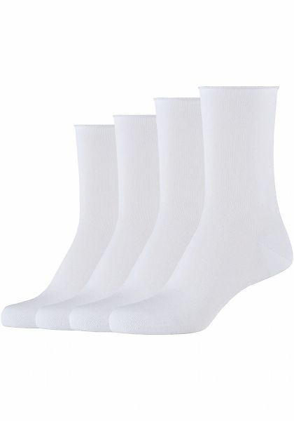 Camano Socken "cotton fine", (4 Paar), Mit Rollrand günstig online kaufen