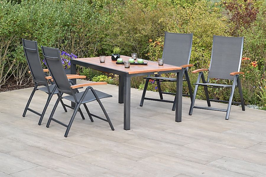 MERXX Garten-Essgruppe ""Toblino"" Set, 5-fach verstellbare Rückenlehne, pu günstig online kaufen