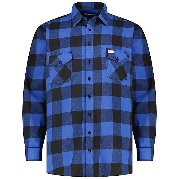 Kamro Freizeithemd aus Baumwollflanell Farbe blau Größe: 3XL günstig online kaufen