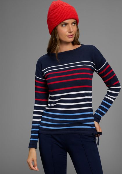 Laura Scott Streifenpullover Feinstrickpullover mit Rundhalsausschnitt günstig online kaufen