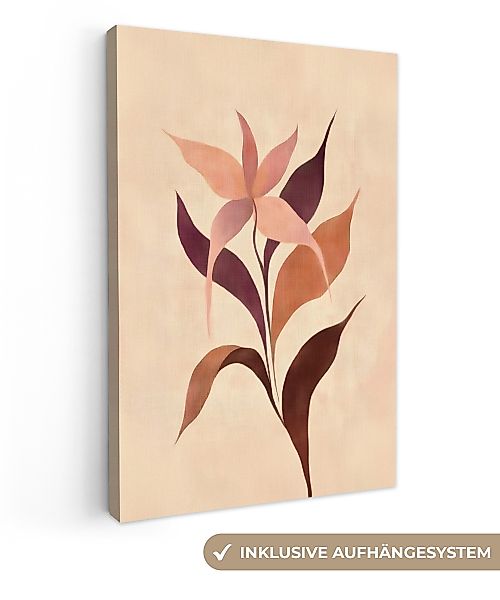 OneMillionCanvasses® Leinwandbild Minimalistisch - Blume - günstig online kaufen